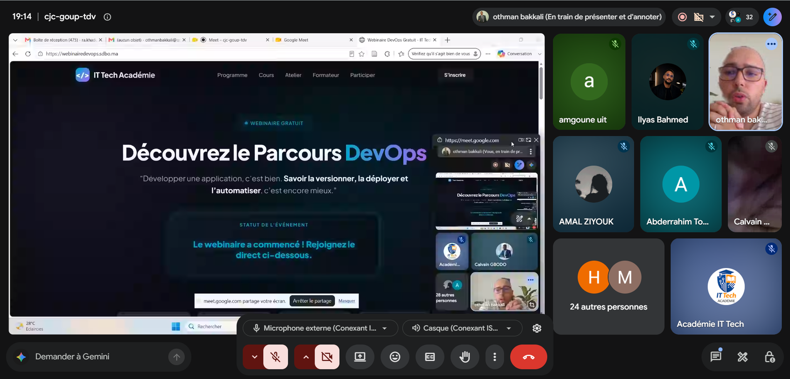 Découverte du parcours DevOps